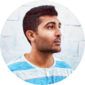 small profile shot of Arish Dubash